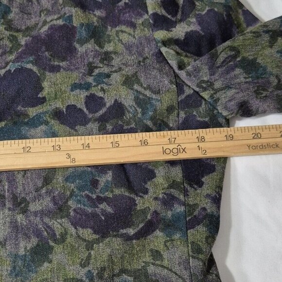 Oleg Cassini Women's Blazer Size 6 Floral Green Purple Lined Vintage (48) - Picture 5 of 9